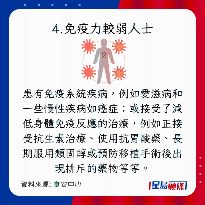 4類人進食生冷食物容易出現健康風險：免疫力較弱人士