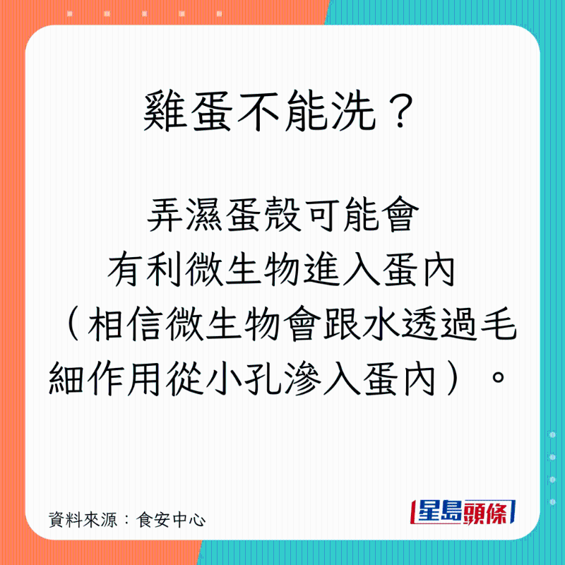 雞蛋不能洗？