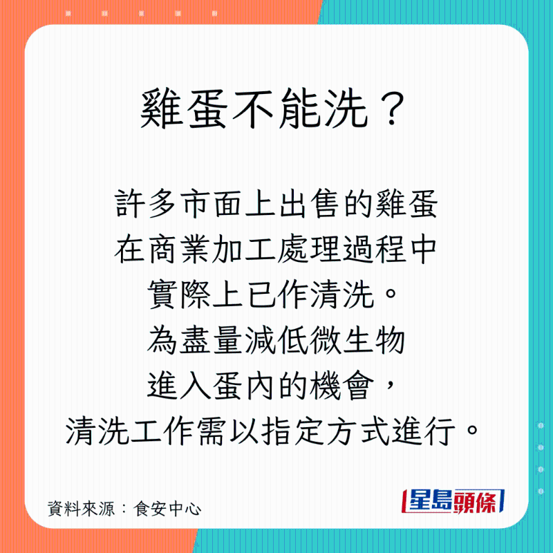 雞蛋不能洗？