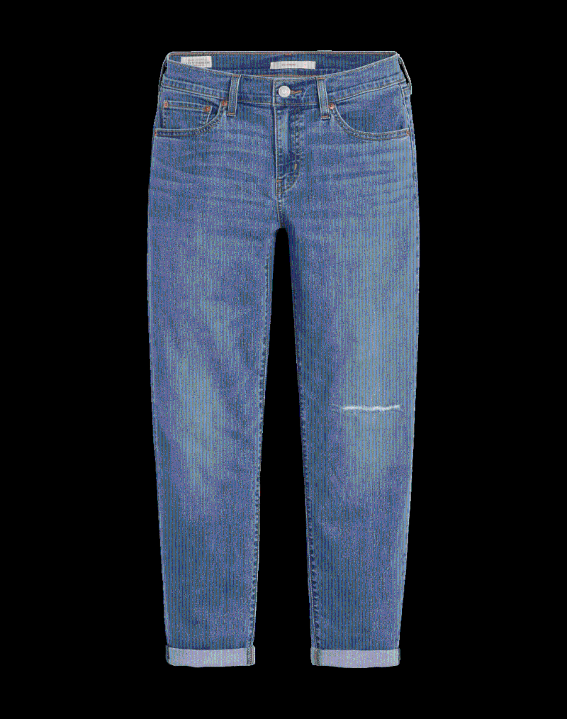 女裝Levi's?COOL涼感系列Boyfriend中腰牛仔褲/$999/L。