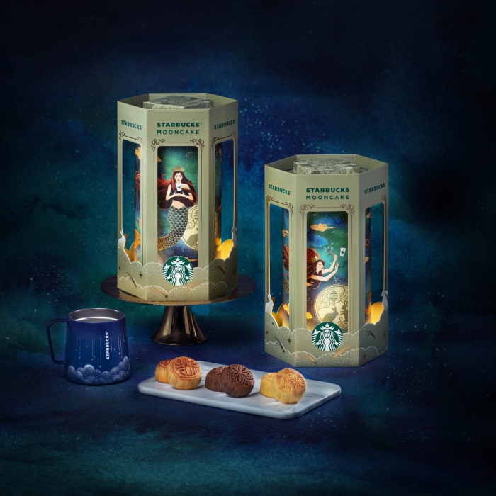 星巴克月餅亮光走馬燈禮盒