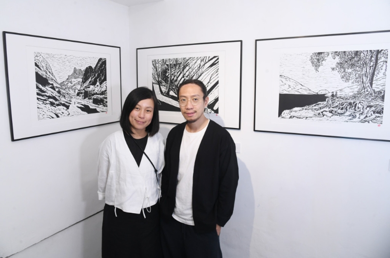 負責版畫創作的Grace及Philip，正是藝術單位Cowrice的創辦人。