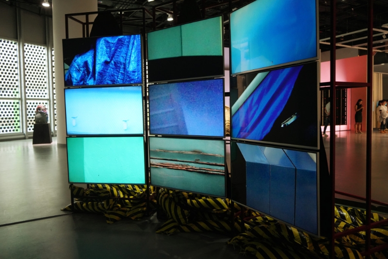 藝發局《南區旁注》 展覽，展出11 組本地藝術家的作品。 吳艷玲攝