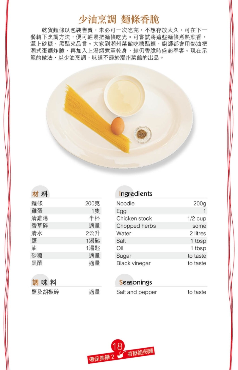 香脆醒胃的糖醋面是潮州美食，但經油炸的面條略嫌油膩