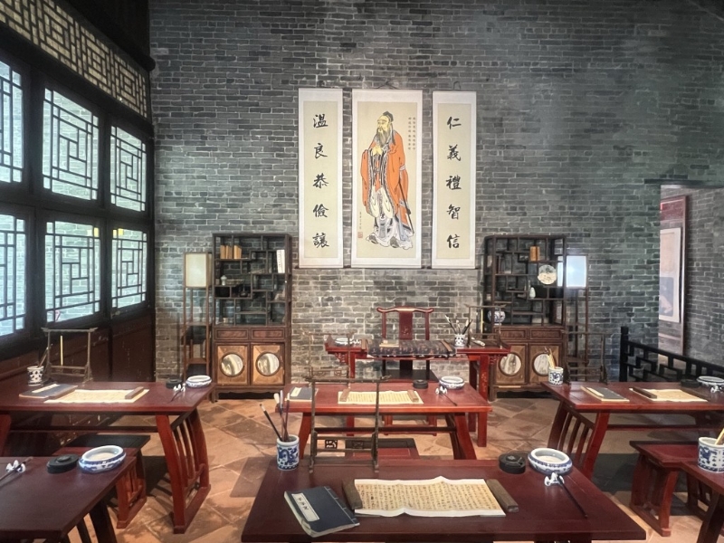 清暉園學堂充滿墨香。