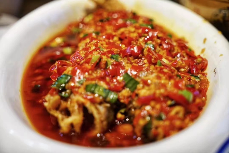 糟辣脆皮魚。