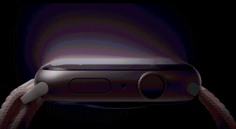 打頭陣是Apple Watch Series 9！ 粉紅新色表殼現身。 內部經過重新設計，并采用S9芯片，性能大幅提升，并提供全日電量。