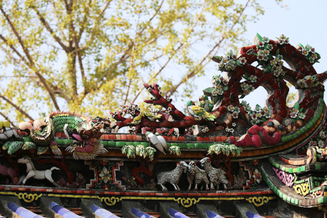 開元寺的屋頂繁花