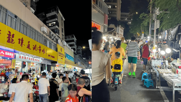 深圳華強北“鬼市”位于福田區愛華市場附近，不少攤販會以低價售賣電子產品、電子配件、化妝品、手袋、衣服等
