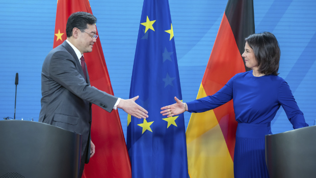 秦剛在柏林同德國外長貝爾伯克會談 秦剛在柏林同德國外長貝爾伯克會談