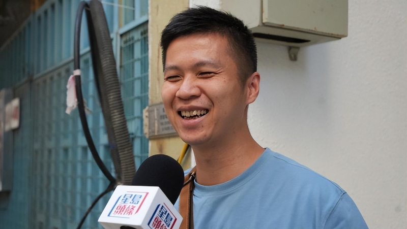 ▲明年3月中成為爸爸的陳先生。