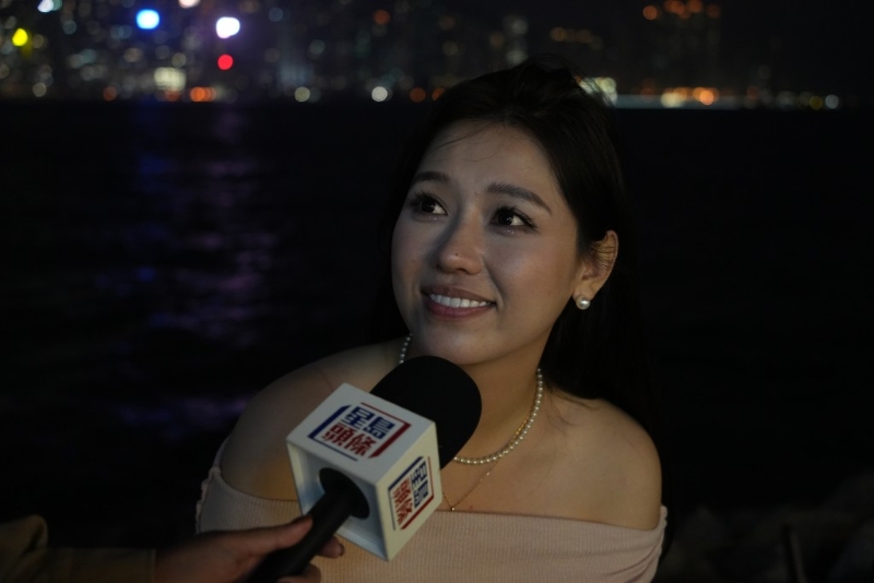 留學生金小姐希望體驗不同的人生。 吳艷玲攝