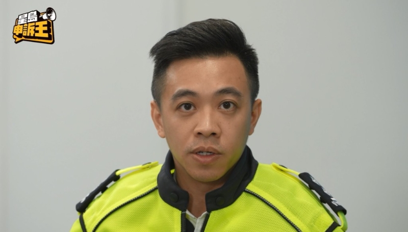 港島總區特別交通意外調查隊第一隊主管胡文聰，呼吁駕駛者要加倍留意盲點及路面情況，確保車輛四周安全。