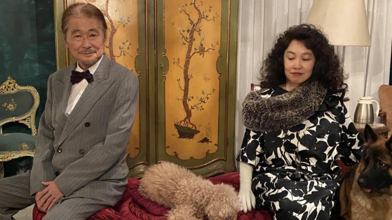 施明德一生情史不斷。圖為與現任妻子陳嘉君合照。Facebook