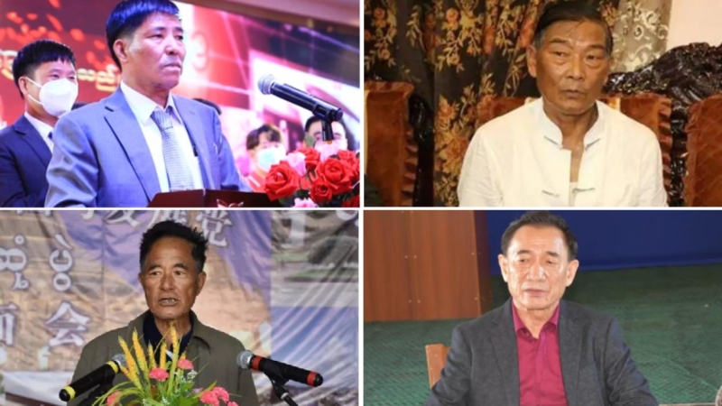 果敢四大家族分別為白所成（右上）、魏超仁（右下）、劉國璽（左下）及劉正祥（左上）。網絡圖片