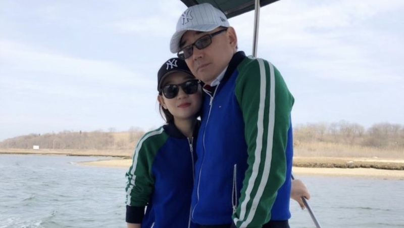 澳洲籍華裔作家楊恒均（右）及其妻子袁瑞娟。 資料圖片