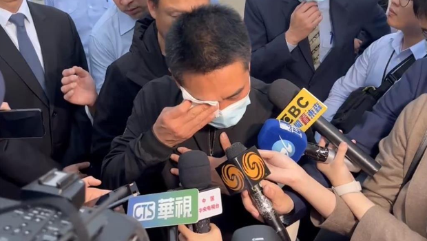 死者家屬今日到金門處理親人后事。