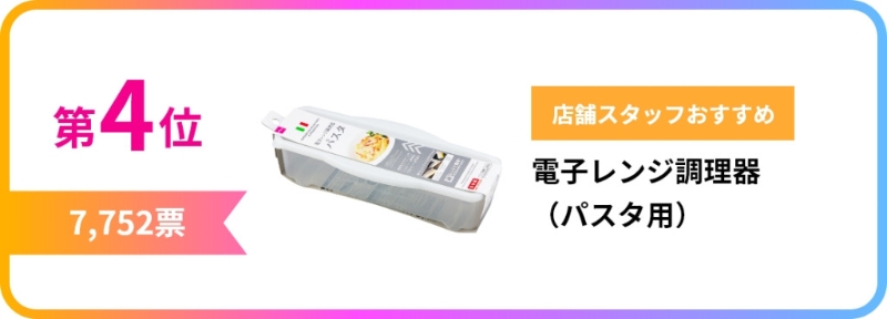 第4位 意粉用微波爐調理器