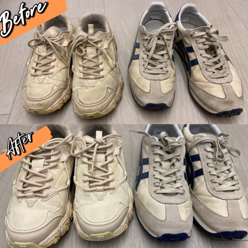 深圳洗鞋前后對比