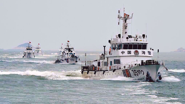 圖為解放軍海警船 圖為解放軍海警船