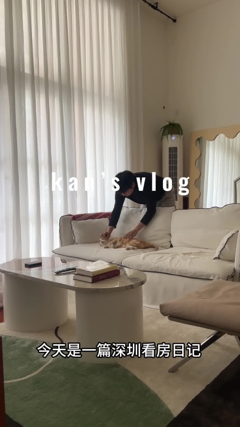 小紅書博主拍片紀錄他在深圳看樓的過程。