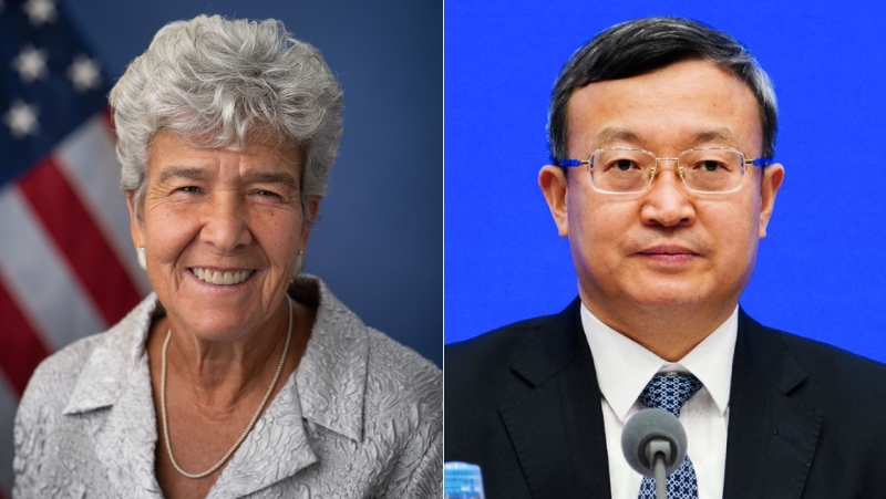 中美商貿工作組第一次副部長級會議，商務部副部長王受文與美國商務部副部長拉戈共同主持。