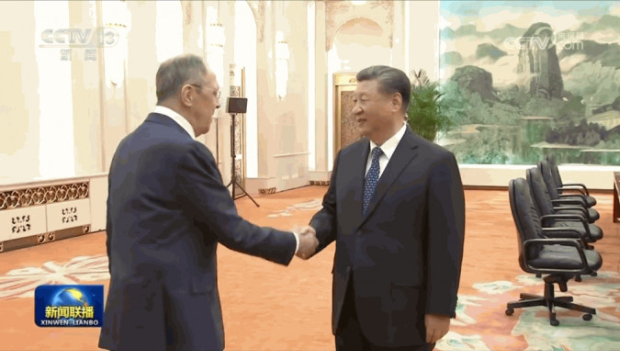 習近平晤拉夫羅夫 習近平晤拉夫羅夫