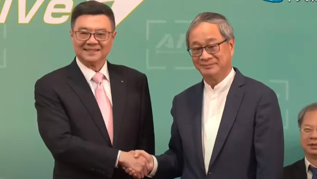 卓榮泰(左)12日舉行“內閣”人事發布會 卓榮泰(左)12日舉行“內閣”人事發布會