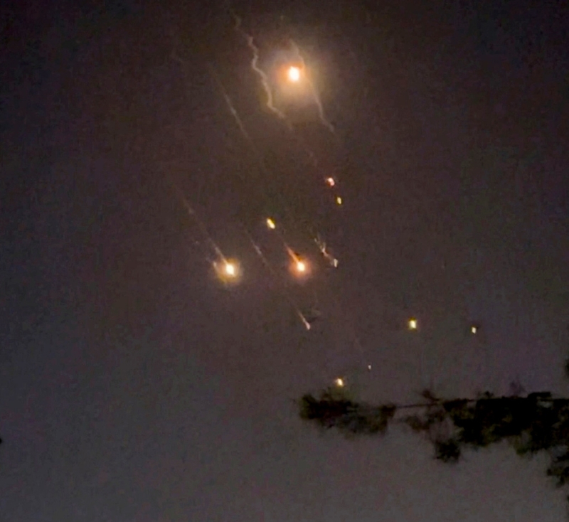 伊朗朝以色列發射的無人機、導彈