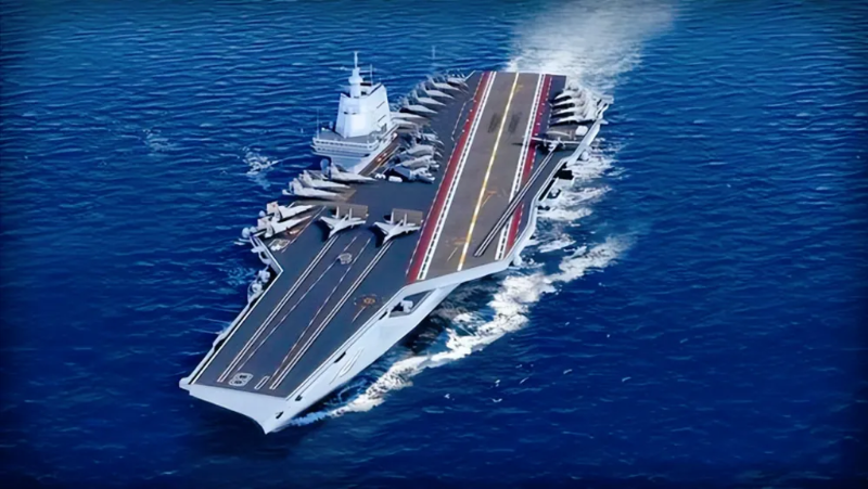 大陸第三艘航空母艦福建號1日上午出海開展首次航行試驗 大陸第三艘航空母艦福建號1日上午出海開展首次航行試驗