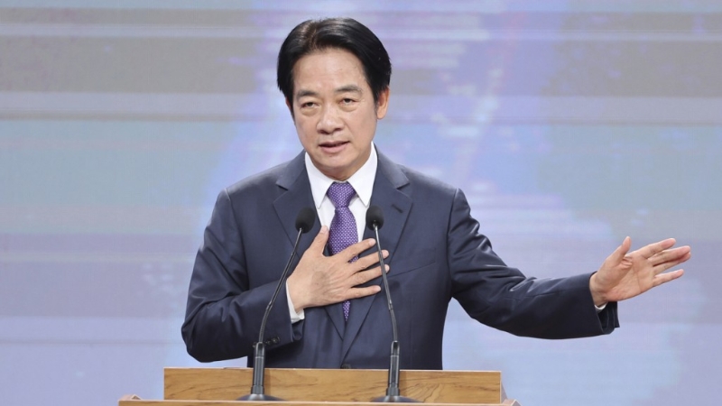 民進黨賴清德下周一（20日）就任臺灣領導人。美聯社