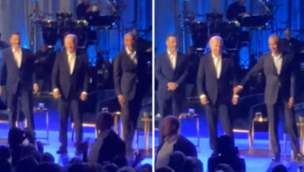 拜登籌款會疑似失神呆立 拜登籌款會疑似失神呆立