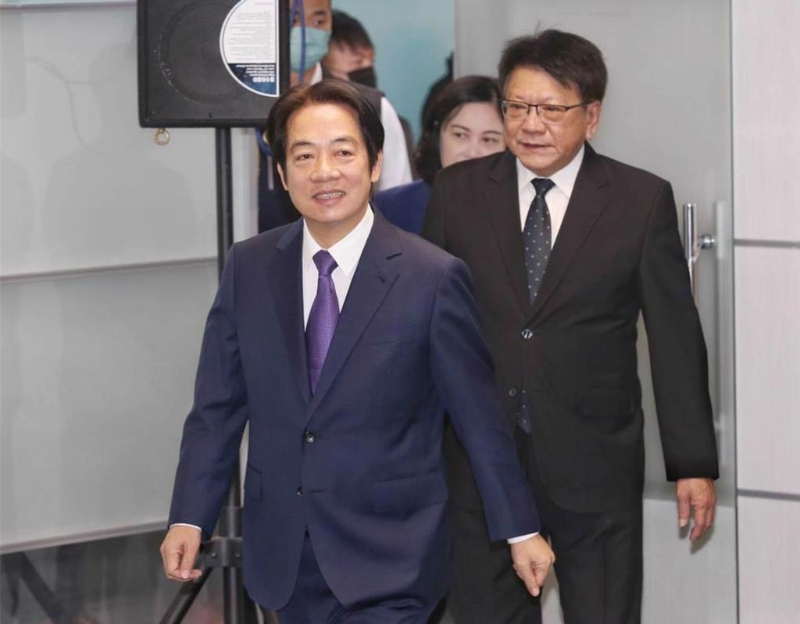 賴清德（圖）的民調與上月相比，大幅下降9.8個百分點，相當于流失近200萬人支持。