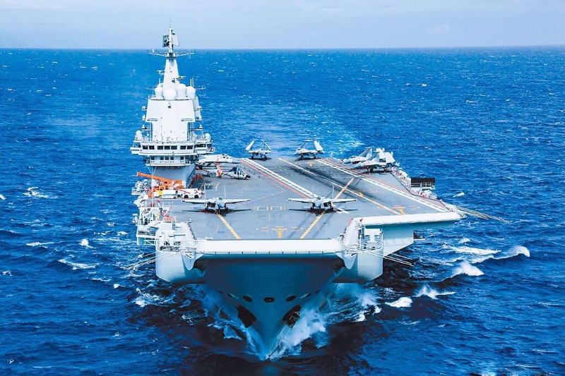 航母山東號。摘自南部戰區微博