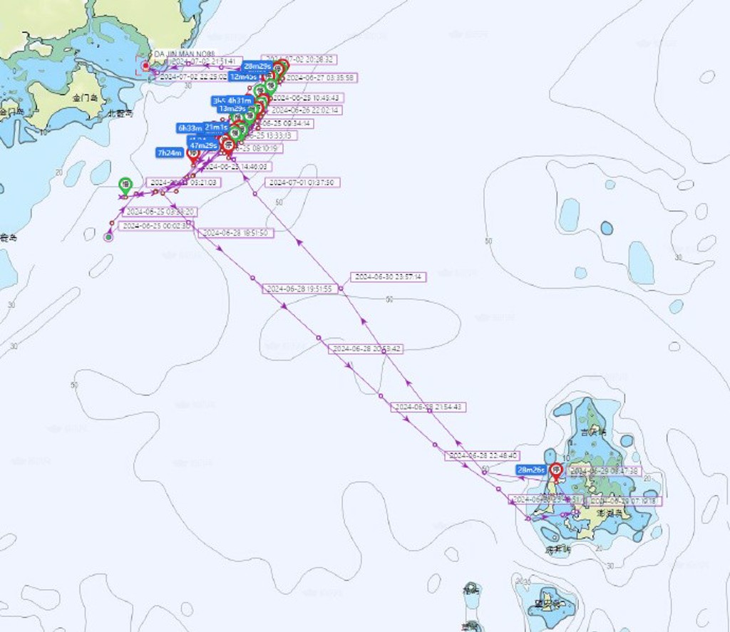 金門外海北碇島附近海域 金門外海北碇島附近海域