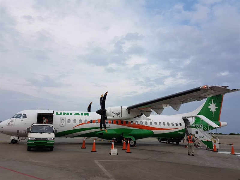 馬祖南竿機場出現大陸軍用無人機盤旋