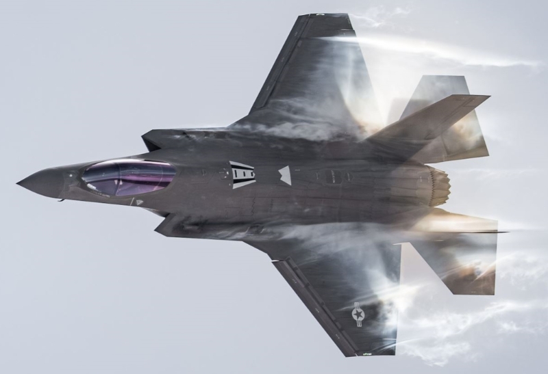 美國空軍F-35A隱形戰機的資料照。（美國空軍）