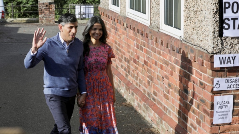 蘇納克和太太阿克沙塔