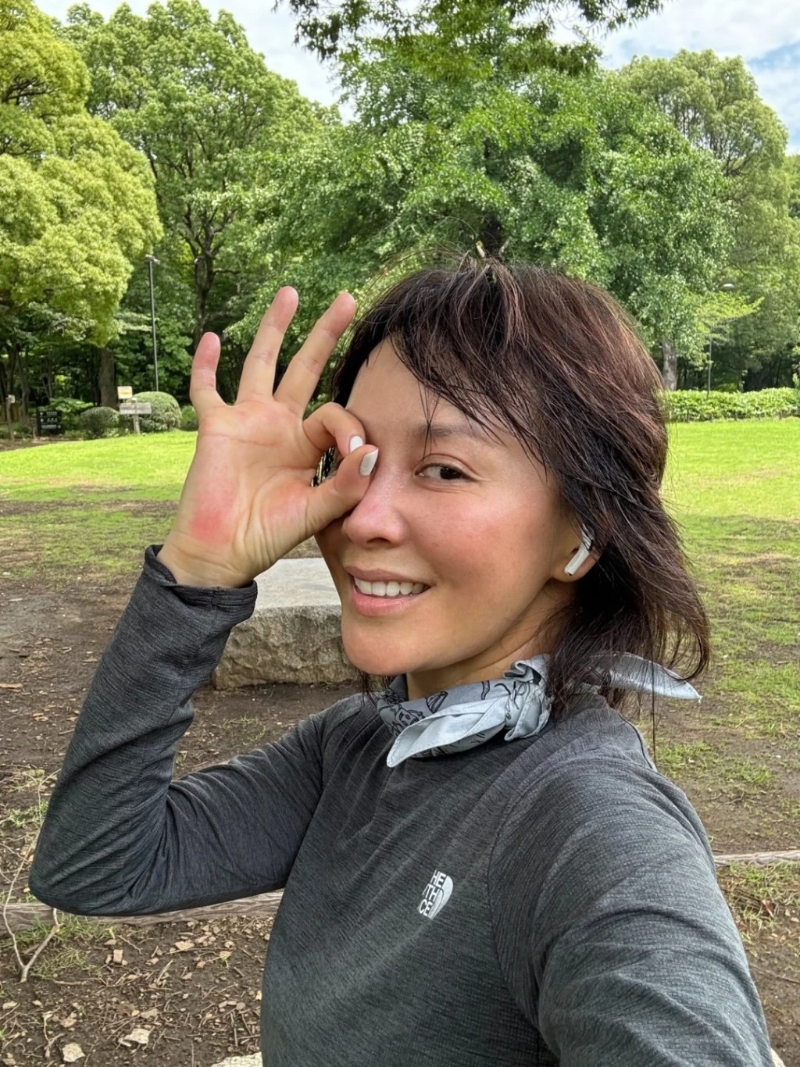 劉嘉玲在小紅書貼出跑步素顏照 劉嘉玲在小紅書貼出跑步素顏照