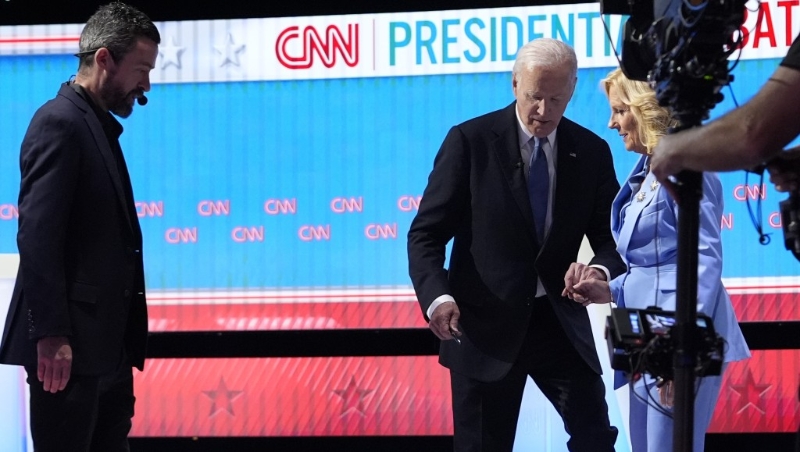 拜登當日完成辯論 拜登當日完成辯論