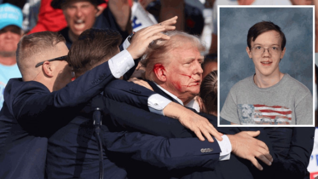 FBI調查槍手克魯克斯(小圖)的手機 FBI調查槍手克魯克斯(小圖)的手機