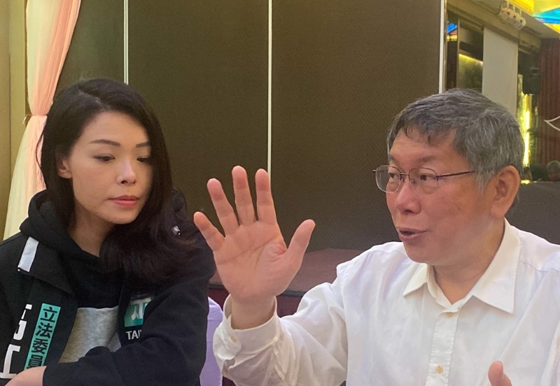 高虹安（左）遭判刑后，傳出有民眾黨人士擔心柯文哲（右）也出事