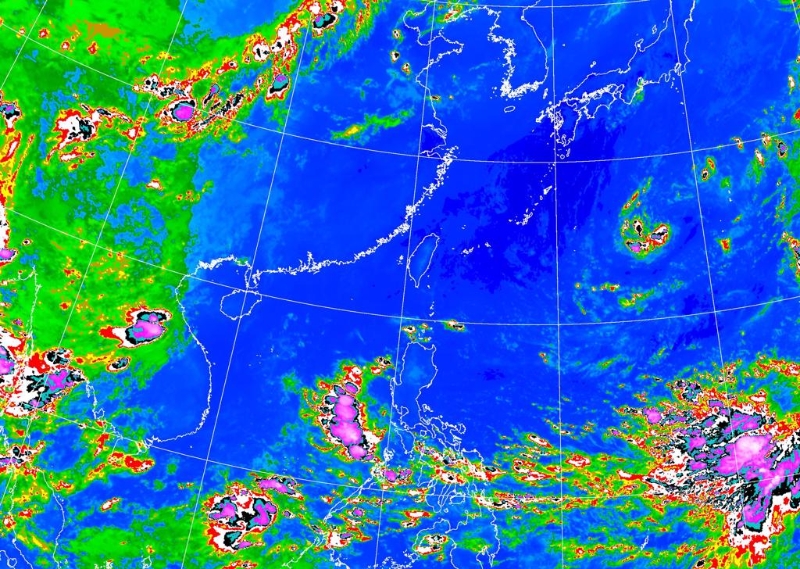 下周臺灣以東、日本以南將有相當大范圍的“季風環流圈”建立