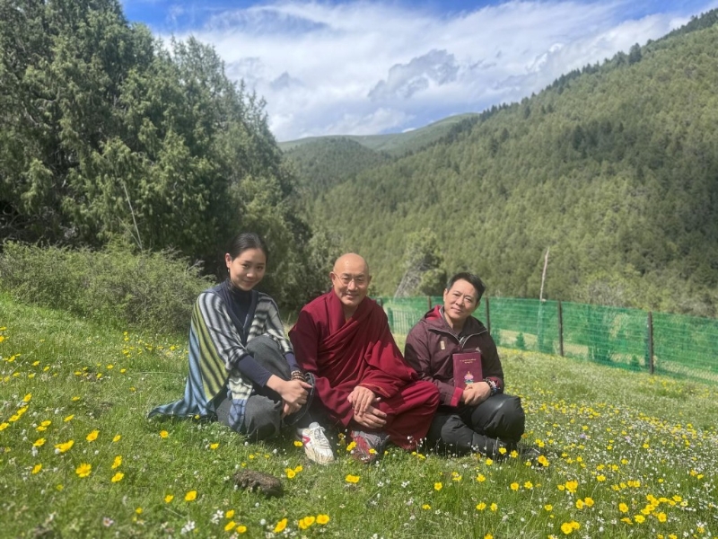 李連杰日前曬出新相，見到女兒出鏡。