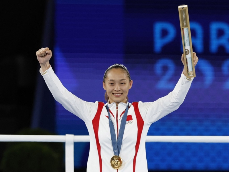 常園個人首次贏得奧運金牌。 路透社