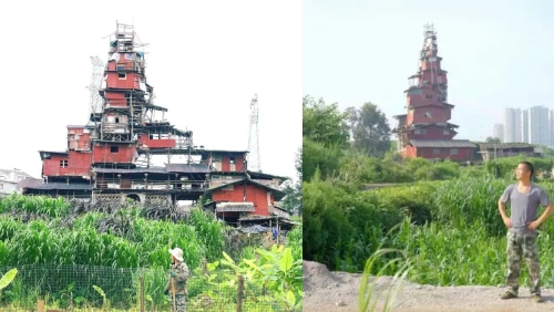 “最牛釘子戶”的“城堡”成為網紅景點。