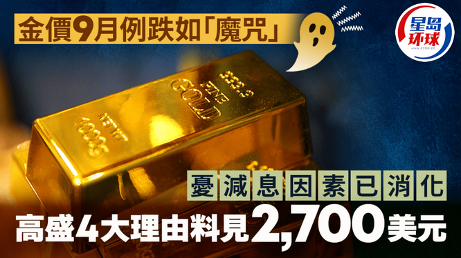 金價9月例跌如“魔咒” 金價9月例跌如“魔咒”
