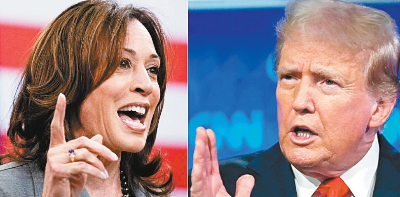 哈里斯特朗普集中突擊7搖擺州 哈里斯特朗普集中突擊7搖擺州