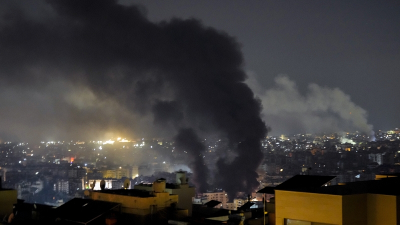 以軍再空襲黎巴嫩真主黨總部，至少6死91傷。 美聯社