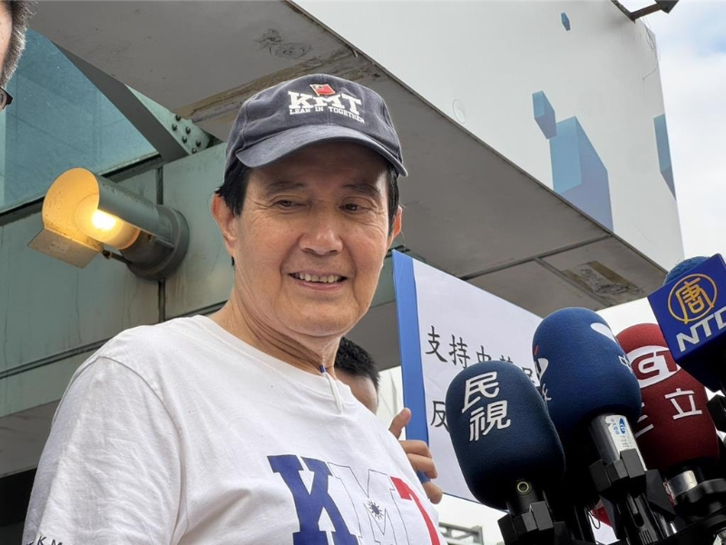 馬英九今天（10日）早上參加國民黨中央舉辦的國慶升旗典禮。